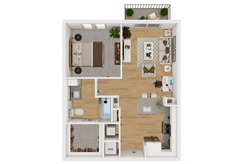 Lenox Burnet Apartments in Austin, Texas A2 Floor Plan